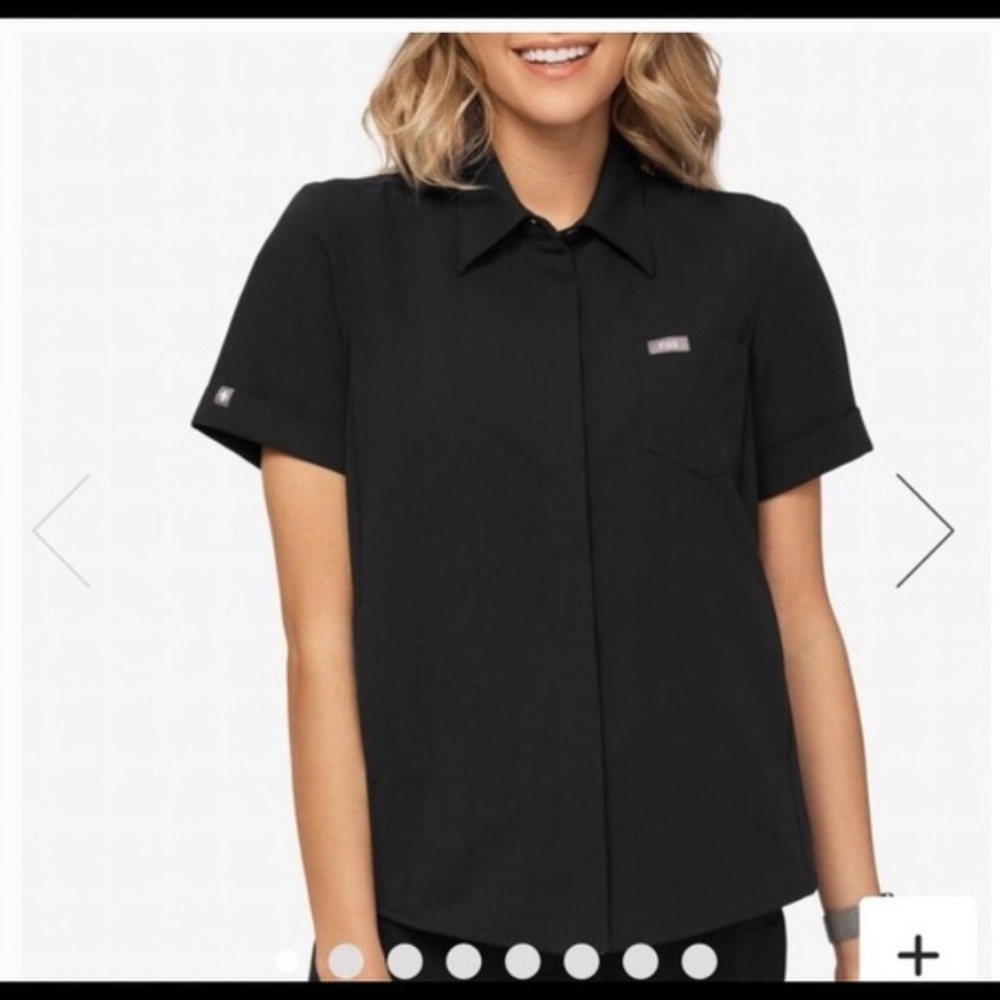 Figs Limited Edition Navy Blue Pilar Scrub Top